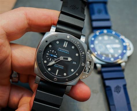 panerai submersible on hand|panerai submersible models.